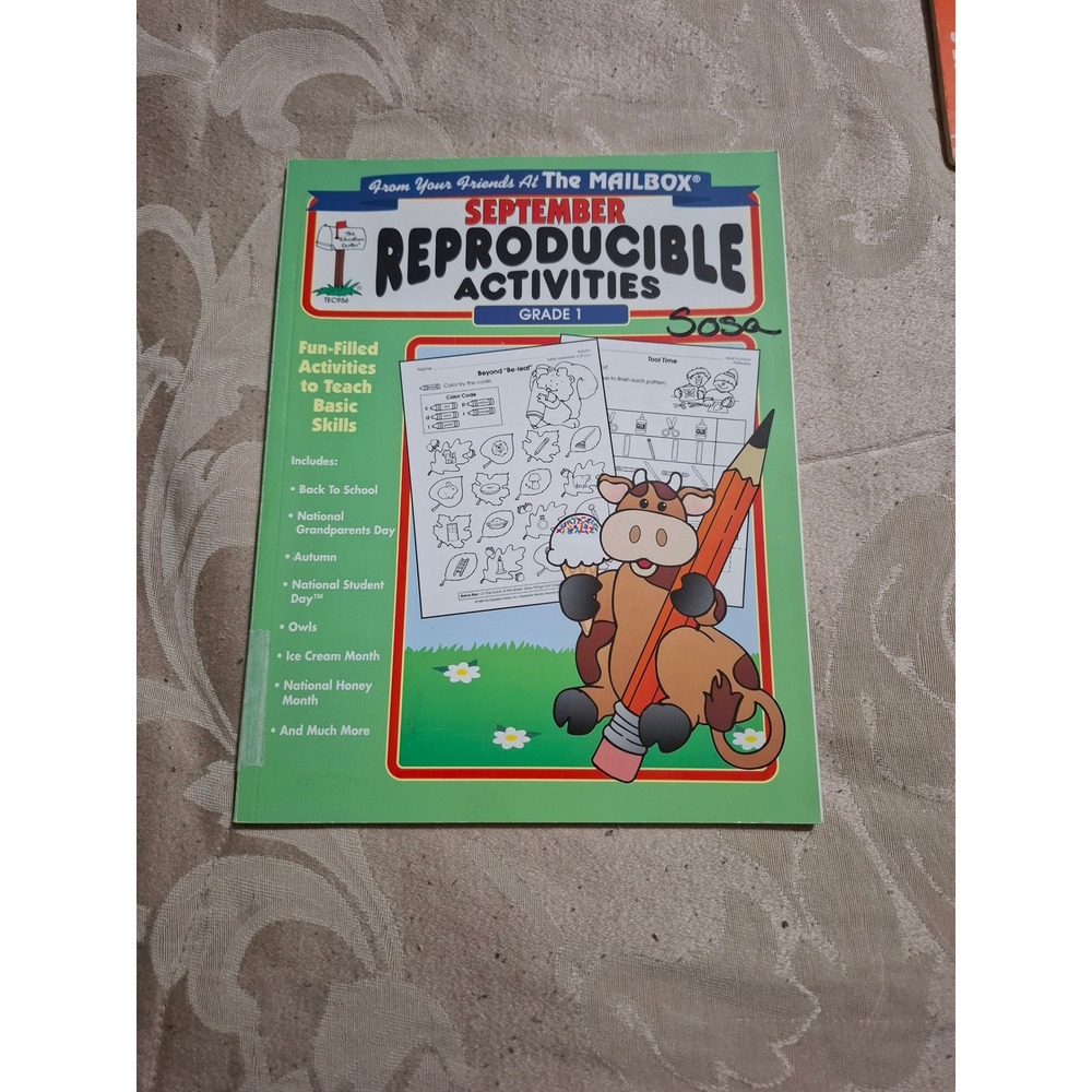 The Mailbox - September Reproducible Activities Grade 1